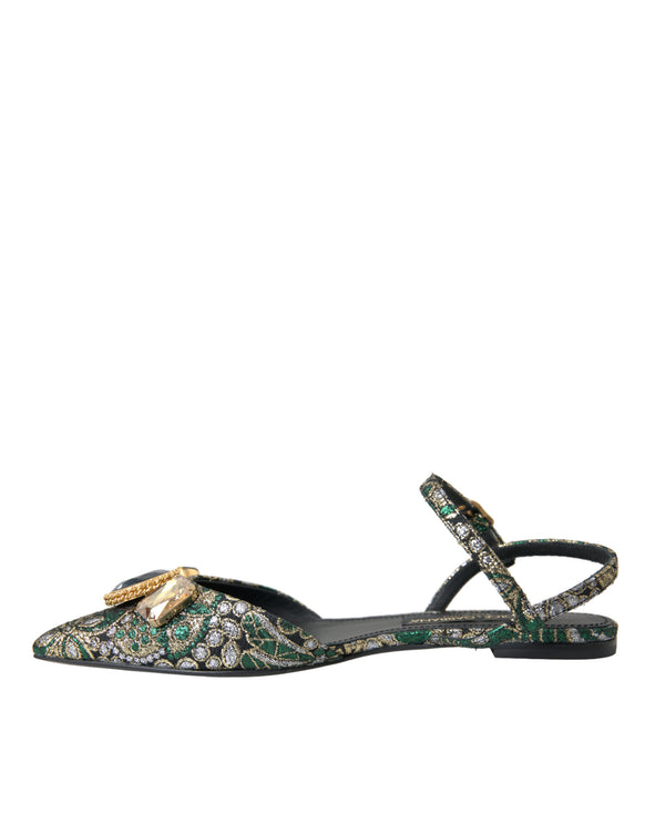 Zapatos de sandalias multicolores jacquard cristal sandals