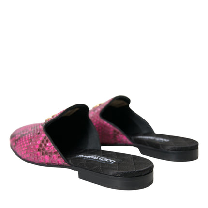 FUCHSIA PYTHON LOGO MULL Sandalias planas