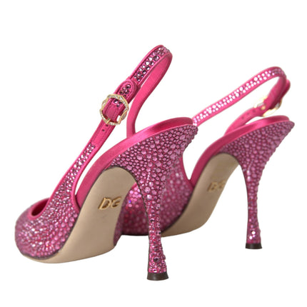 Zapatos de bombas de cristal de hojaldre rosa