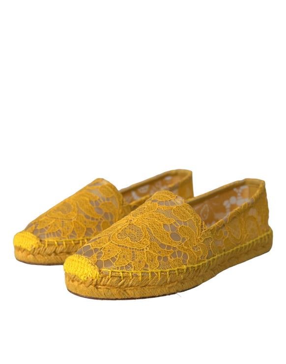 Taormina Lace Espadrille Logs Flats Chaussures