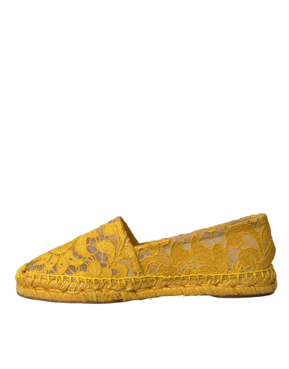 Taormina Lace Espadrille Logs Flats Chaussures