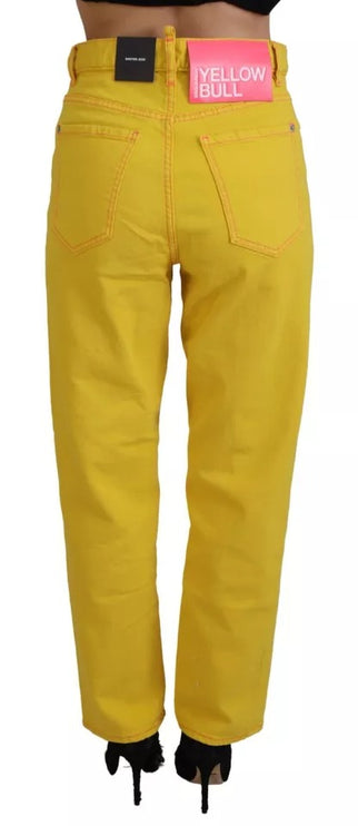 Jeans Boston di cotone in cotone giallo