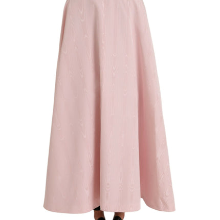 Light Pink Silk Long Maxi Cape Coat Jacket