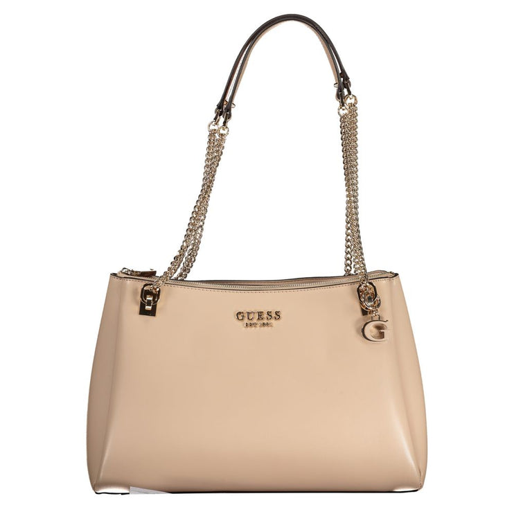 Bolso de polietileno beige