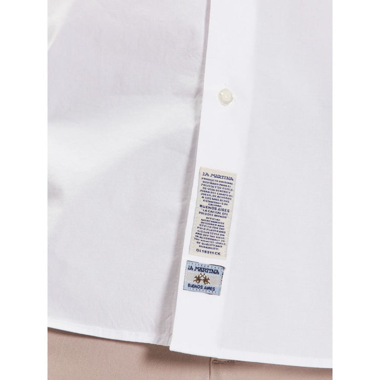 Camisa de algodón blanco