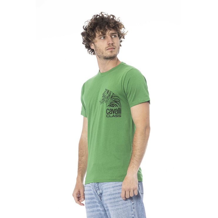 Camiseta de algodón verde