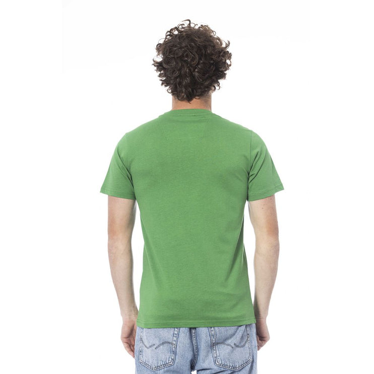 Camiseta de algodón verde