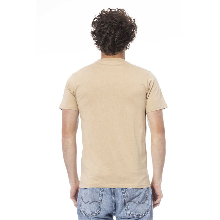 T-shirt en coton beige