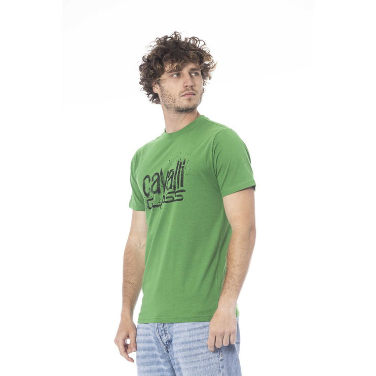 Camiseta de algodón verde