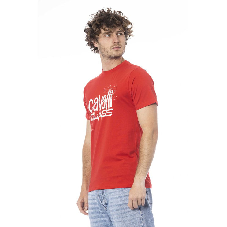 Camiseta de algodón rojo