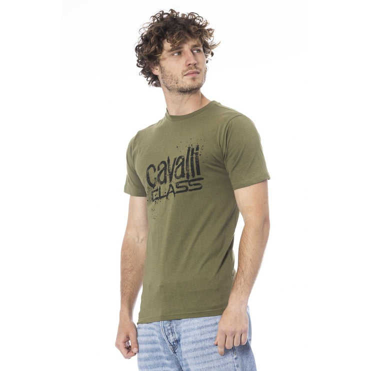 Camiseta de algodón verde