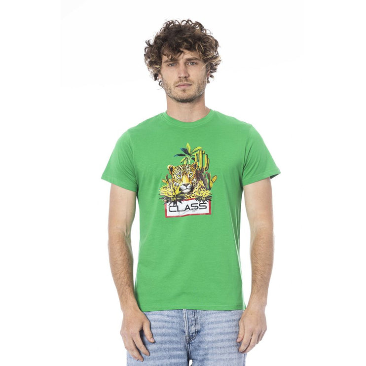 Camiseta de algodón verde