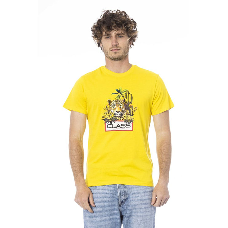 Camiseta de algodón amarillo