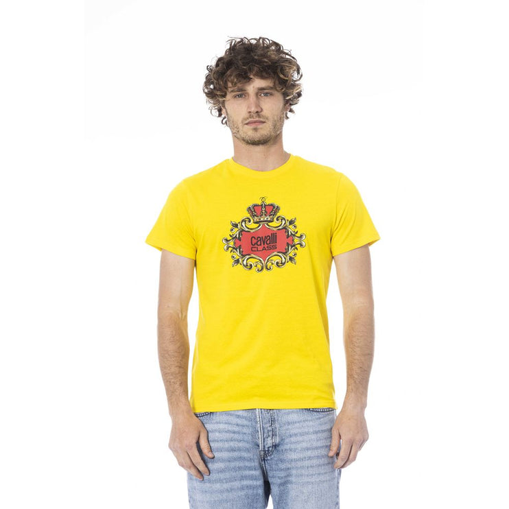 Camiseta de algodón amarillo