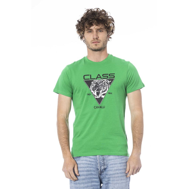 Camiseta de algodón verde