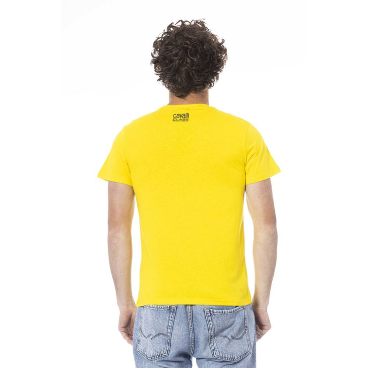 Camiseta de algodón amarillo