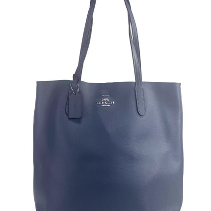 Lederen denim thea tote schoudertas tas