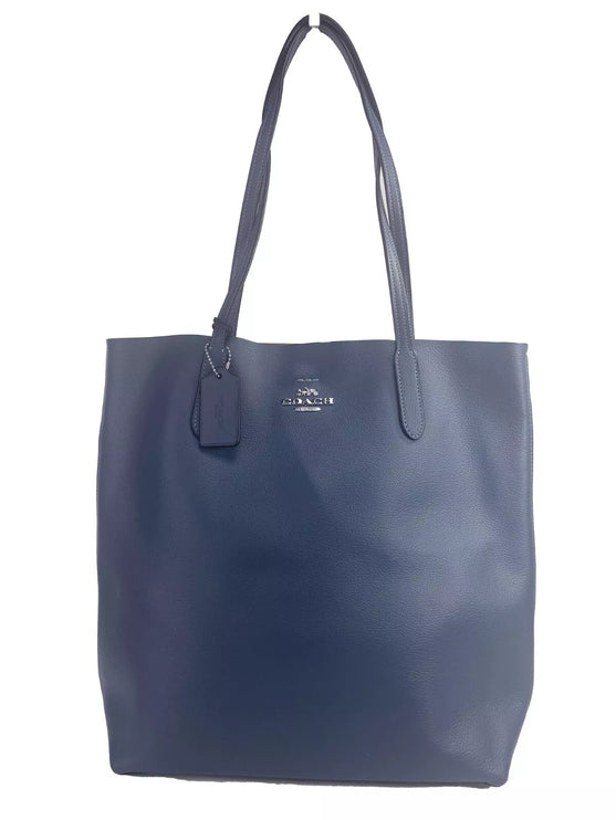 Lederen denim thea tote schoudertas tas