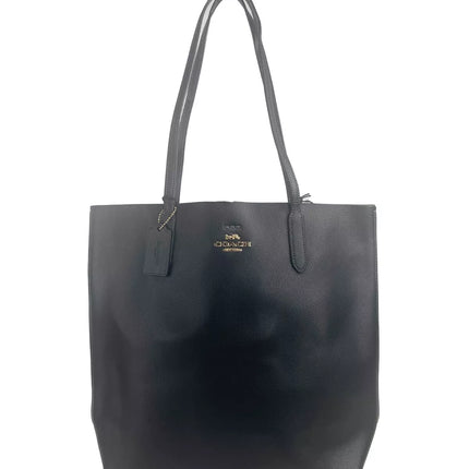 Thea fourre-tout sac en cuir en cuir noir