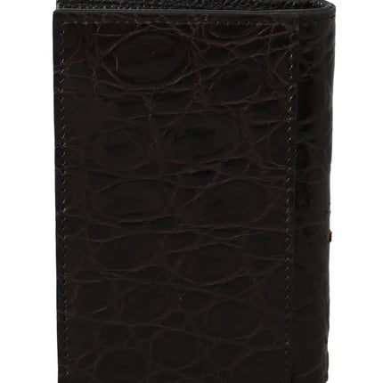 Brown 100% Caiman Mens Tearter Case Willet