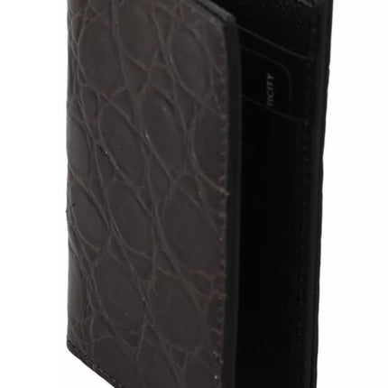 Brown 100% Caiman Mens Tearter Case Willet