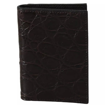 Brown 100% Caiman Mens Tearter Case Willet