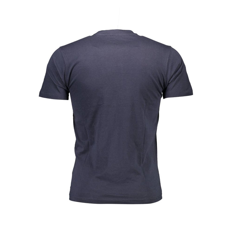 Camiseta de algodón azul