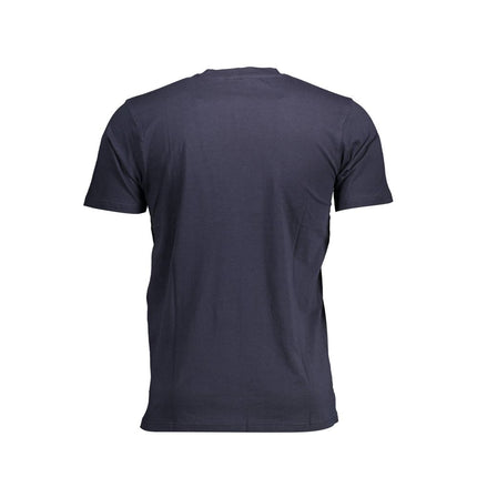 Camiseta de algodón azul