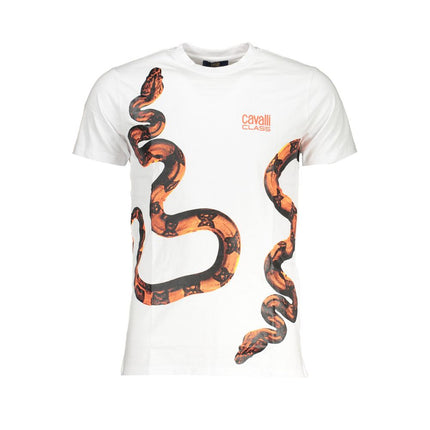 Wit katoenen t-shirt