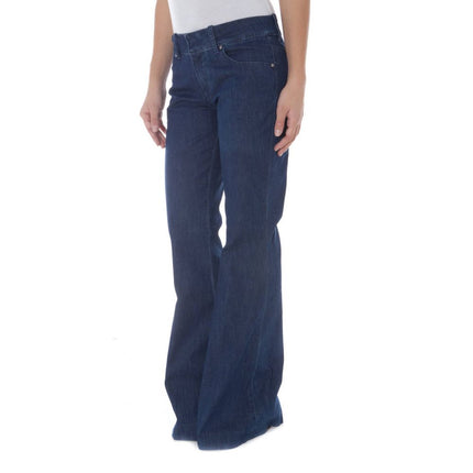 Jeans di cotone blu e pantalone