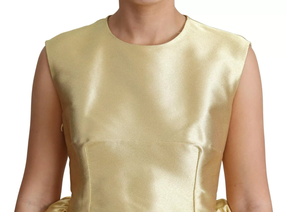 Robe en tulle A-Line Polyester Gold Polyester