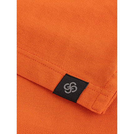 Polo en coton orange élégant pour hommes