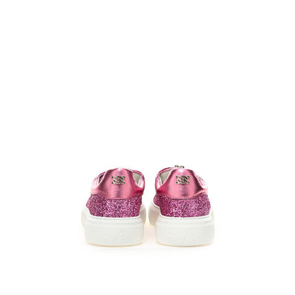 Sneaker in pelle Fuchsia