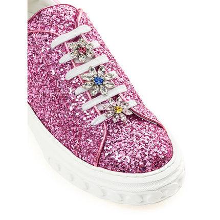 Sneaker in pelle Fuchsia