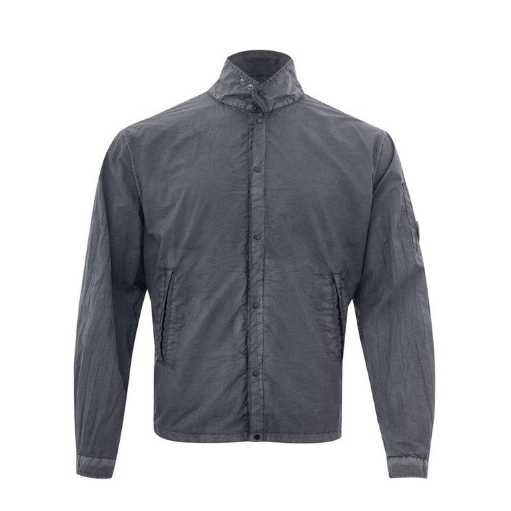 Veste en polyamide noir élégant pour hommes