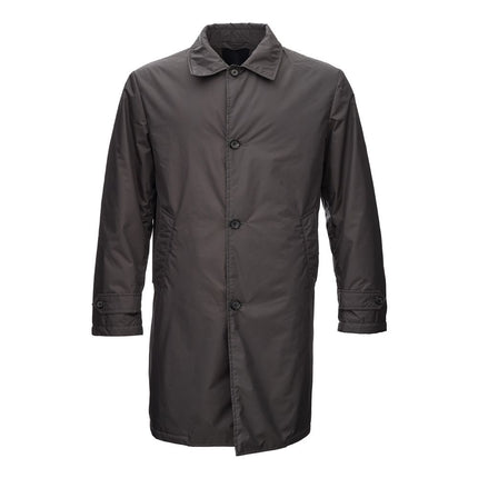 Veste en polyamide gris élégant pour hommes