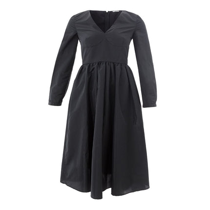 Robe élégante en polyester noir