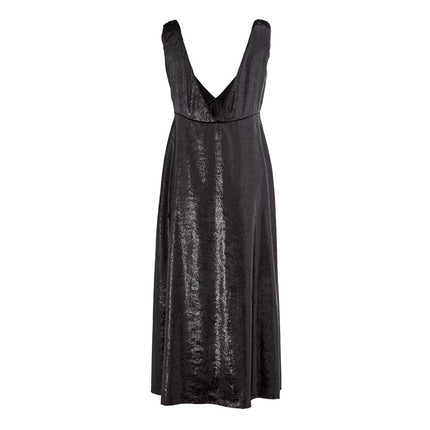 Robe noire en polyester élégant