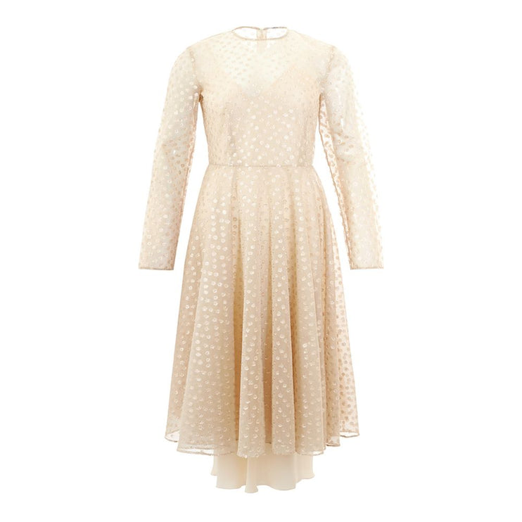 Robe d'élégance en coton beige