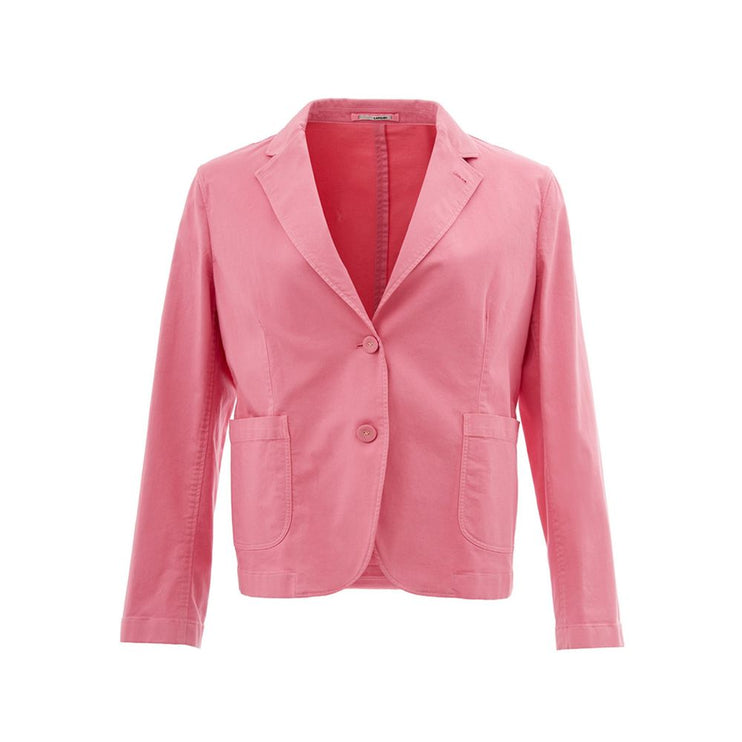 Elegante chaqueta rosa de algodón para ella