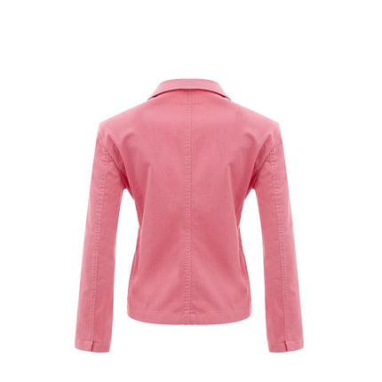 Elegante chaqueta rosa de algodón para ella