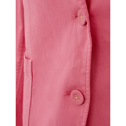 Elegante chaqueta rosa de algodón para ella