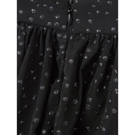 Elegante zwarte polyethyleen midirok