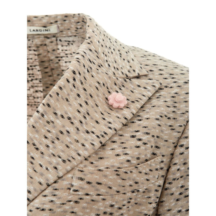 Chaqueta chic de lino beige