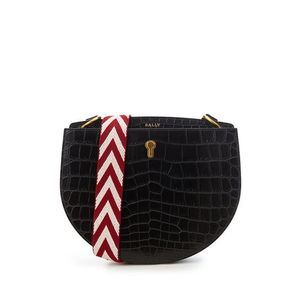 Elegante bolso de cuero negro