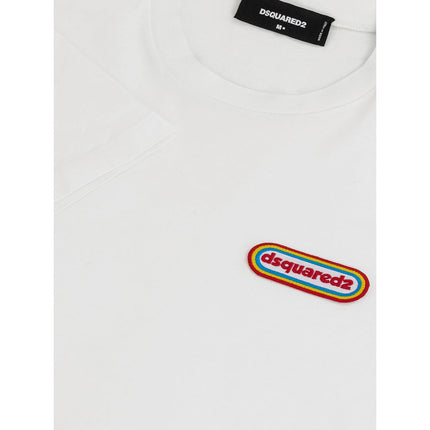 Camiseta de alimentación blanca de algodón elegante