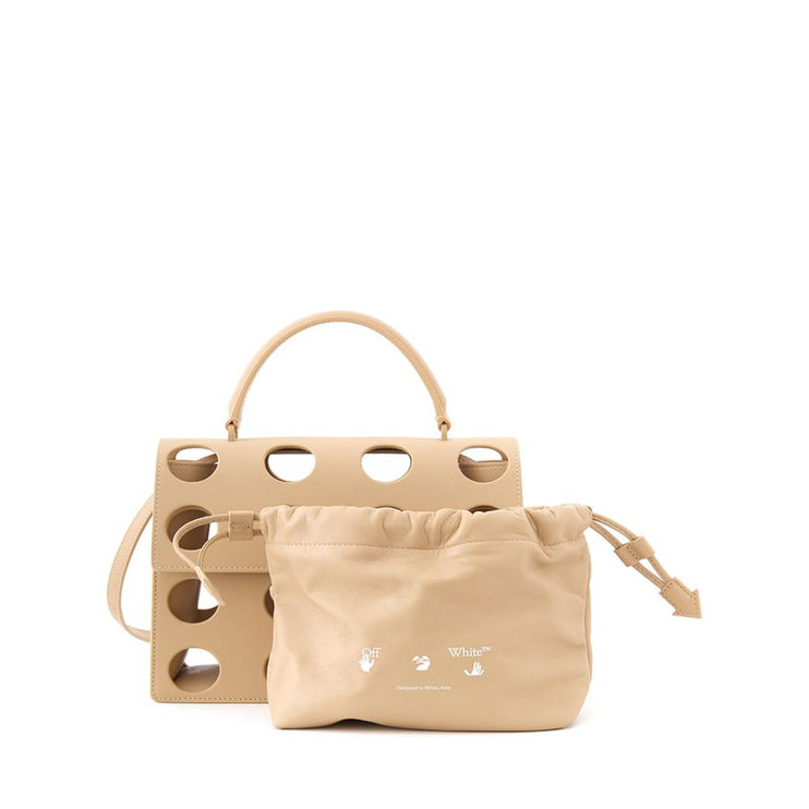 Elegante bolso de piel beige para un estilo sofisticado