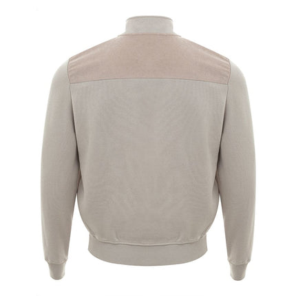 Cardigan de coton beige pour hommes