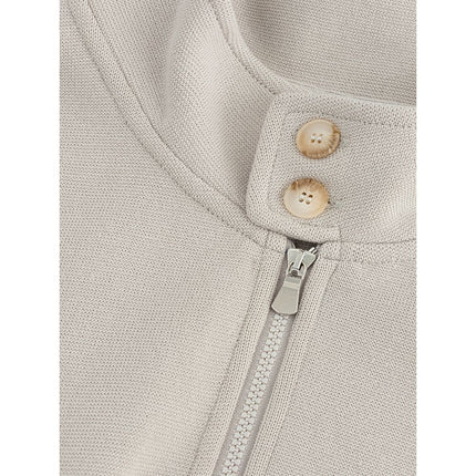 Cardigan de coton beige pour hommes