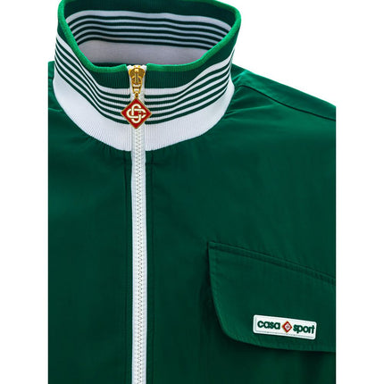 Chaqueta de poliéster verde